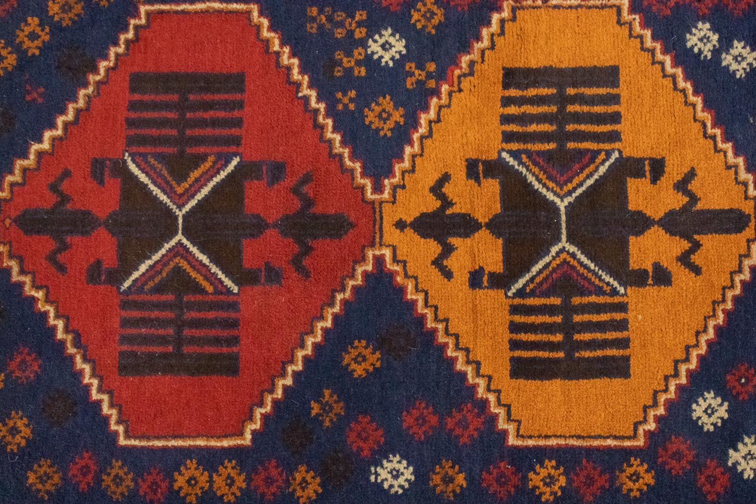 Tapis Belutsch - 145 x 83 cm - bleu