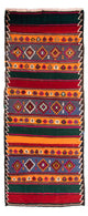 Kilim ancien Tapis 140x350cm
