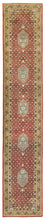 Tapis de couloir Tapis oriental - 400 x 80 cm - rouge