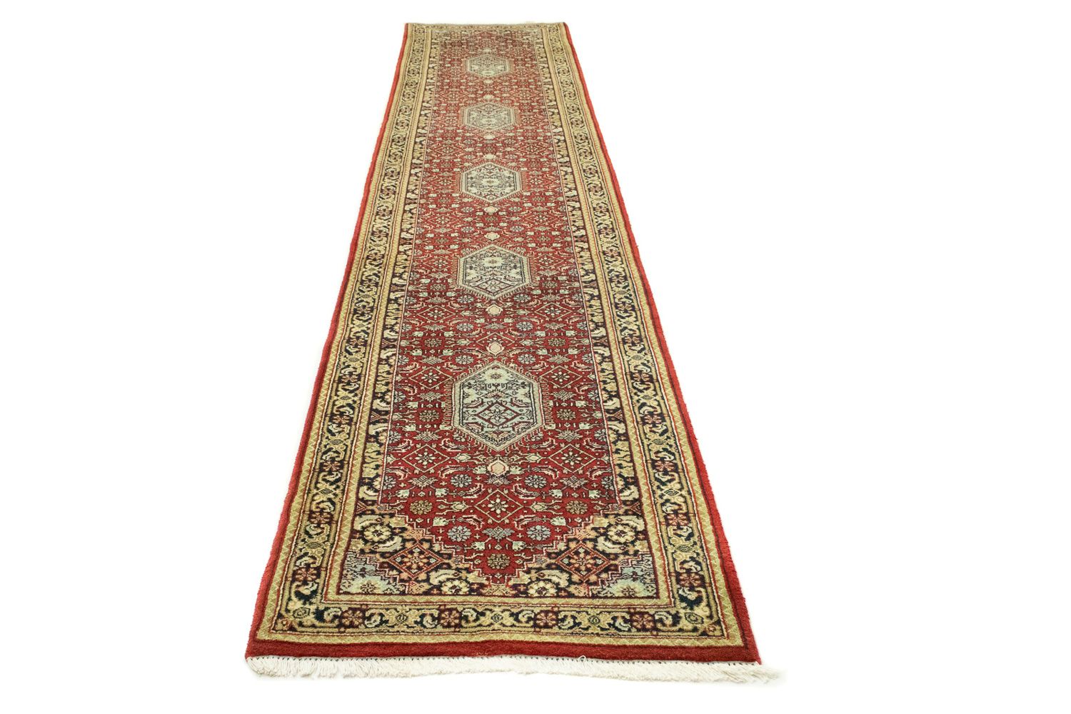 Tapis de couloir Tapis oriental - 400 x 80 cm - rouge