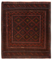 Tapis Kelim - Oriental - 139 x 118 cm - marron