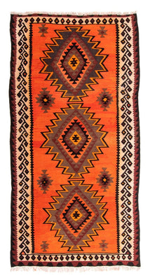 Tapis de couloir Tapis Kelim - Vieux - 265 x 145 cm - multicolore