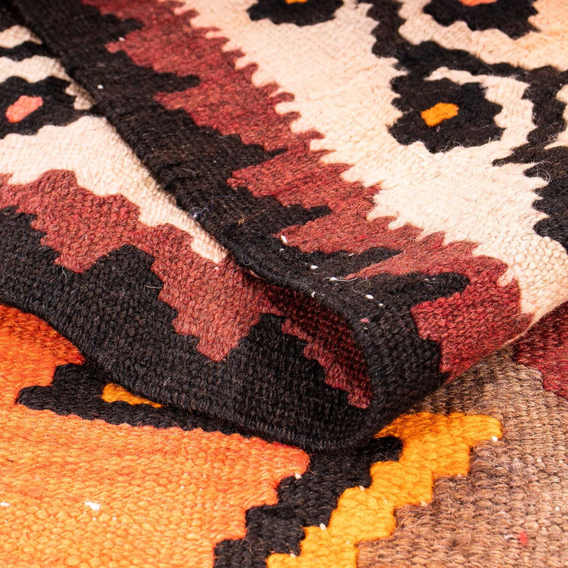 Tapis de couloir Tapis Kelim - Vieux - 265 x 145 cm - multicolore
