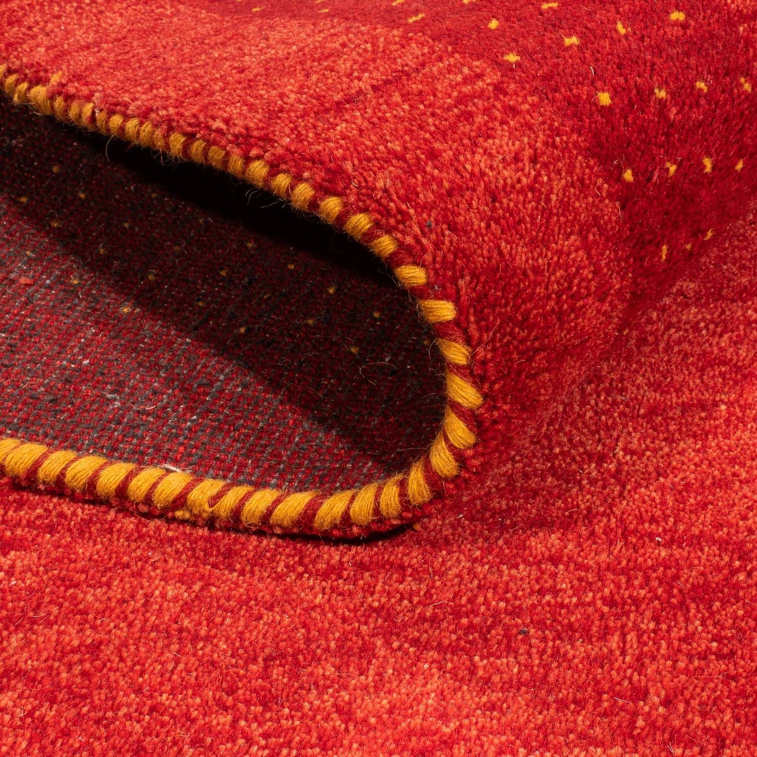 Tapis Gabbeh - Indus - 245 x 154 cm - rouge foncé