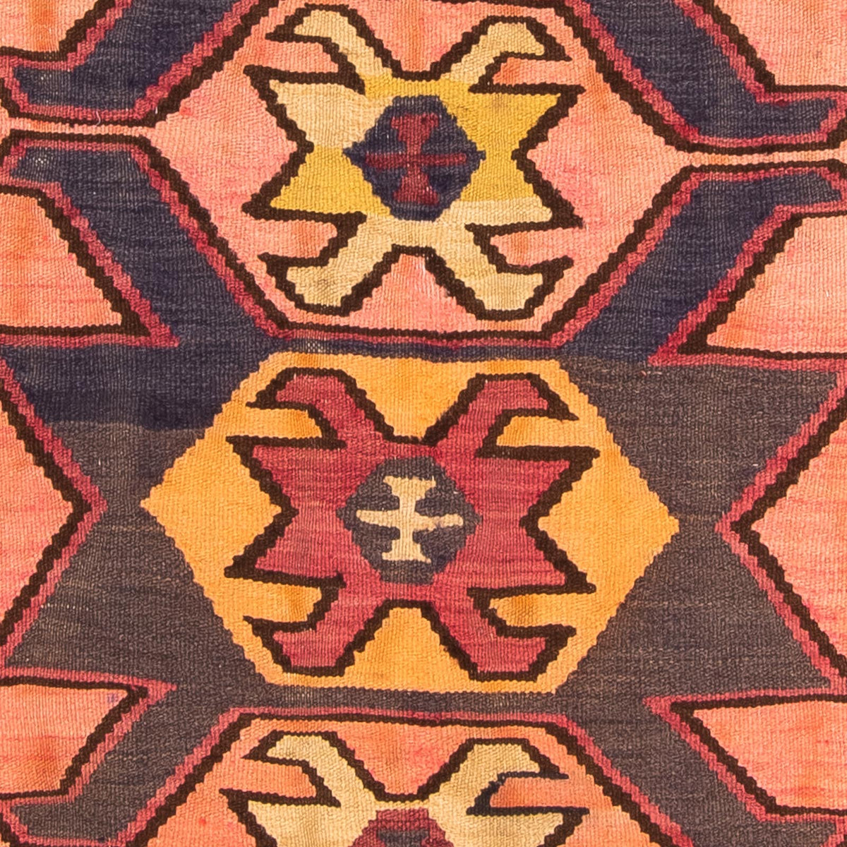 Tapis de couloir Tapis Kelim - Vieux - 265 x 140 cm - multicolore