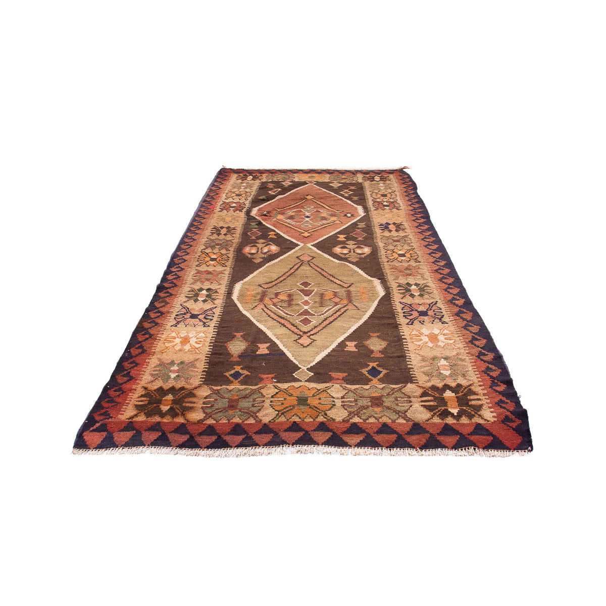 Tapis de couloir Tapis Kelim - Vieux - 310 x 180 cm - multicolore