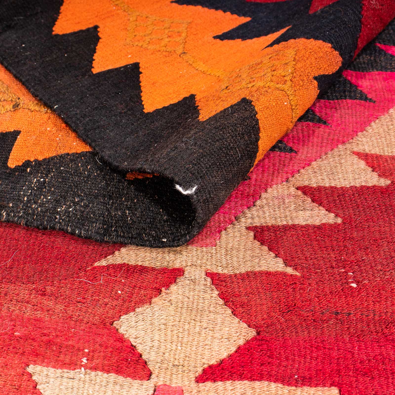 Tapis de couloir Tapis Kelim - Vieux - 360 x 160 cm - multicolore