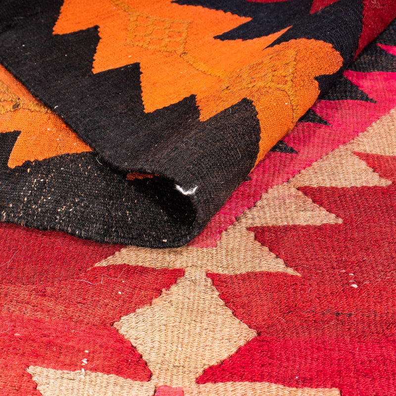 Tapis de couloir Tapis Kelim - Vieux - 360 x 160 cm - multicolore
