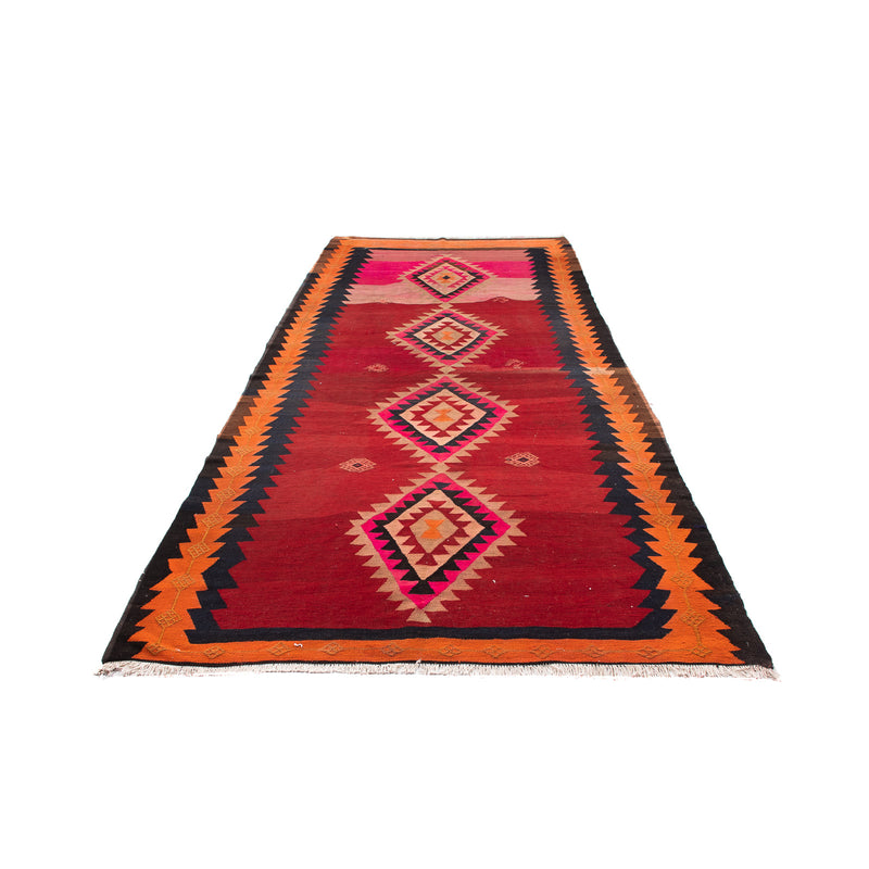 Tapis de couloir Tapis Kelim - Vieux - 360 x 160 cm - multicolore