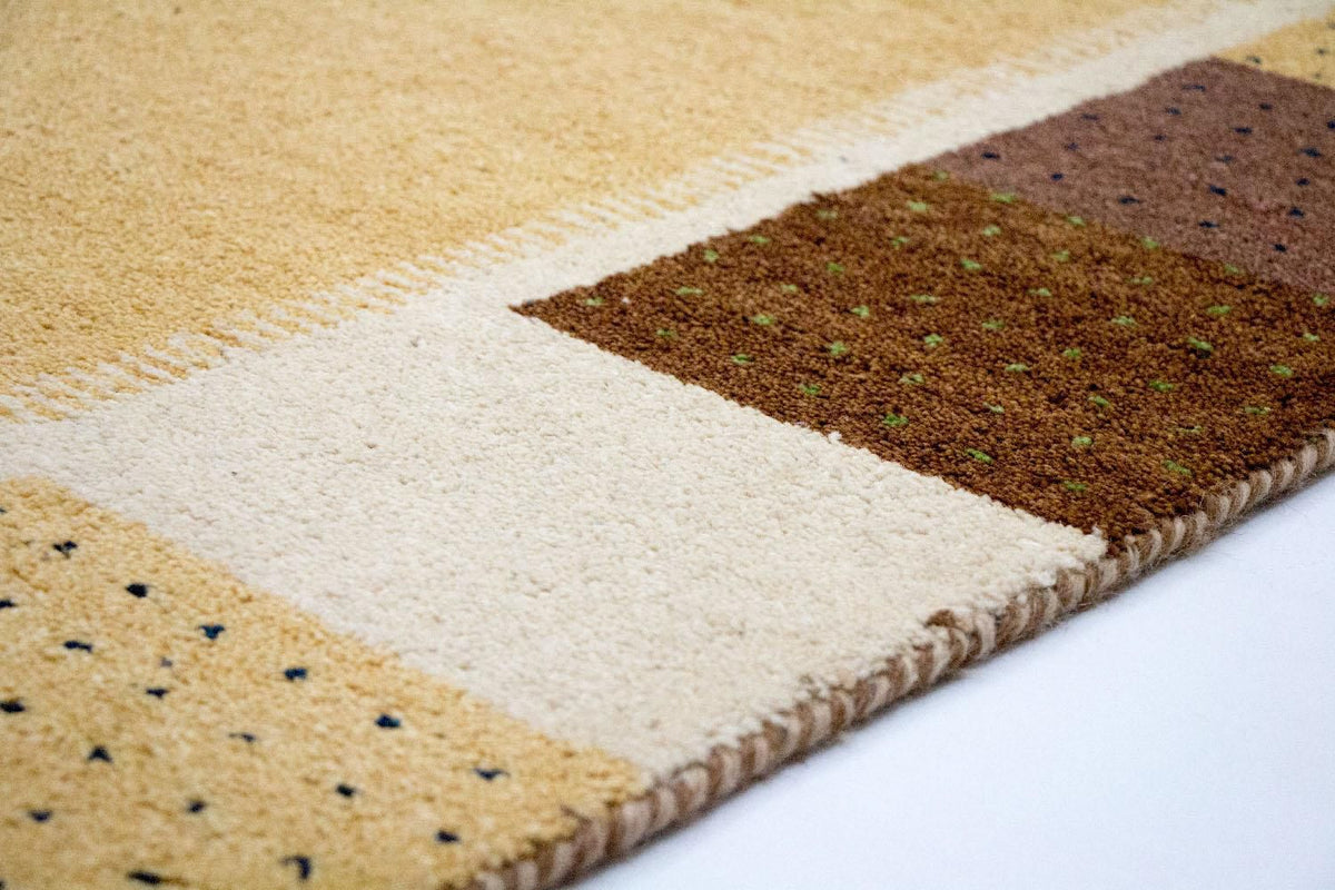 Tapis Gabbeh - Indus - 239 x 174 cm - or