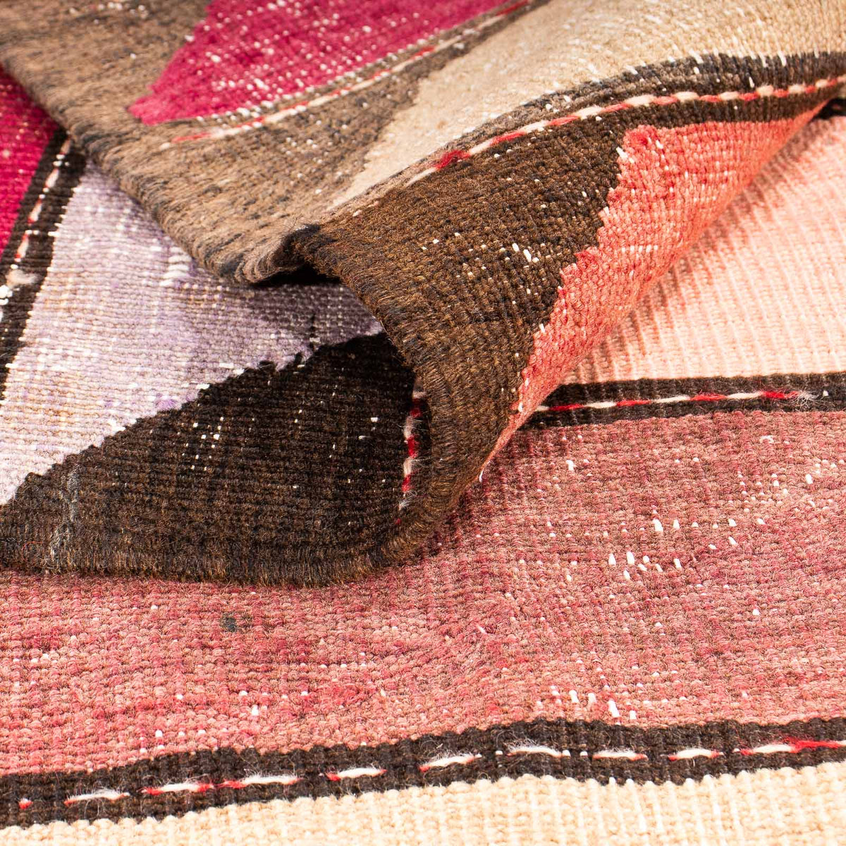 Tapis de couloir Tapis Kelim - Vieux - 320 x 150 cm - multicolore