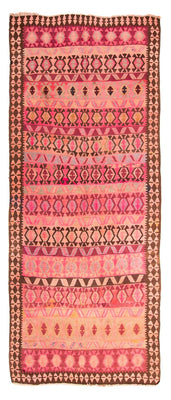 Tapis de couloir Tapis Kelim - Vieux - 390 x 178 cm - multicolore