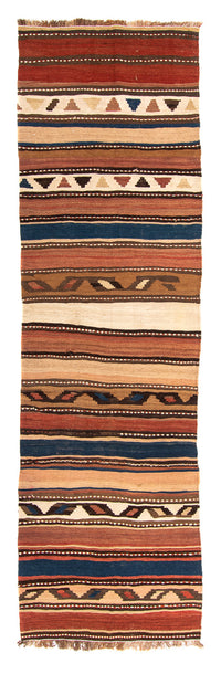 Tapis de couloir Tapis Kelim - Vieux - 290 x 90 cm - multicolore