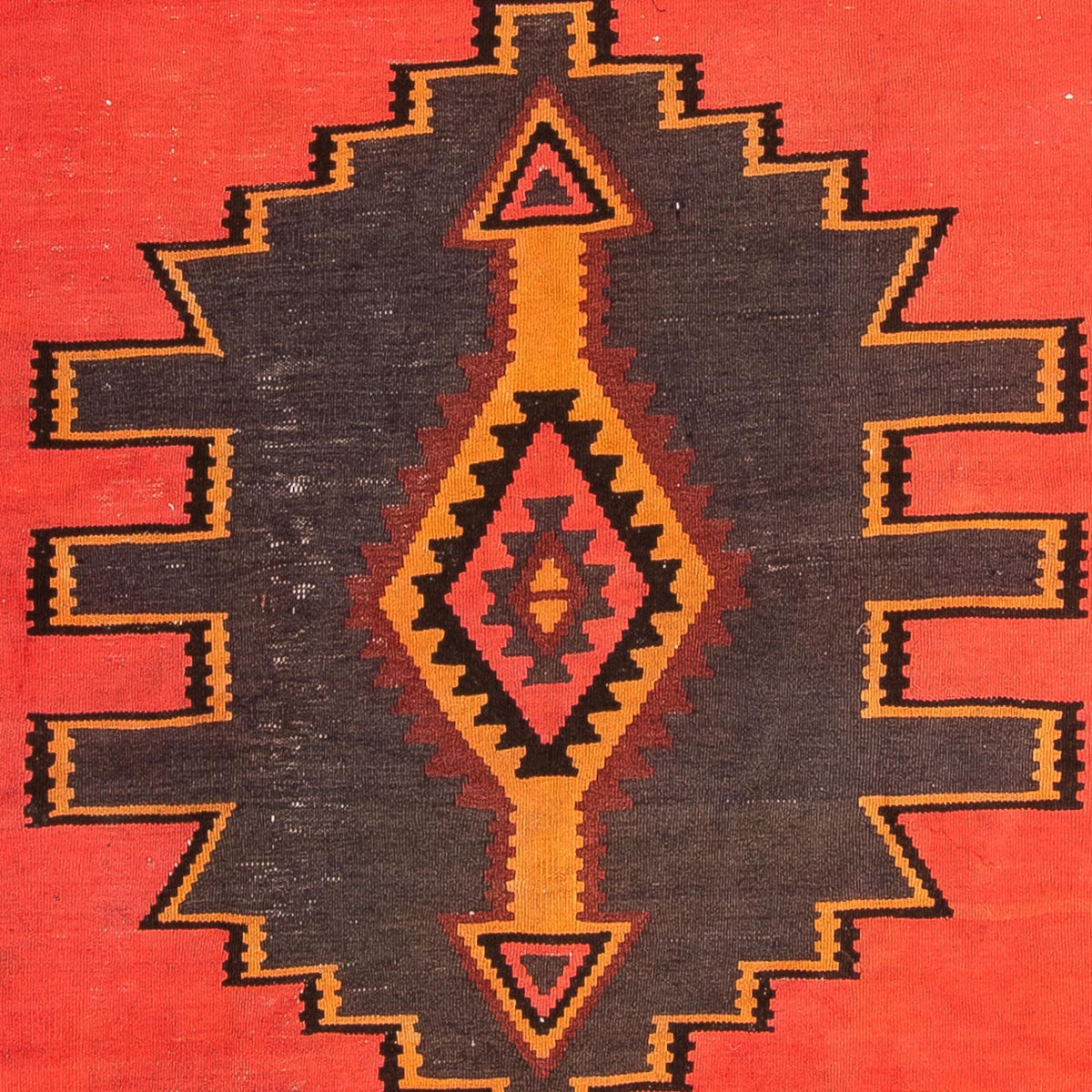 Tapis de couloir Tapis Kelim - Vieux - 290 x 150 cm - multicolore