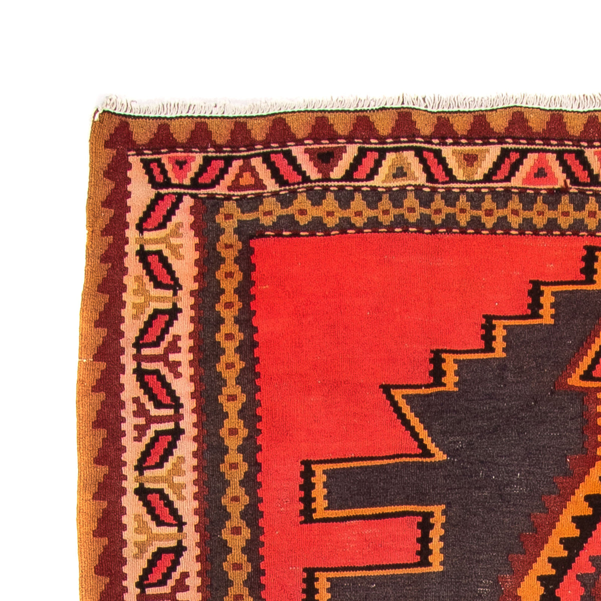 Tapis de couloir Tapis Kelim - Vieux - 290 x 150 cm - multicolore