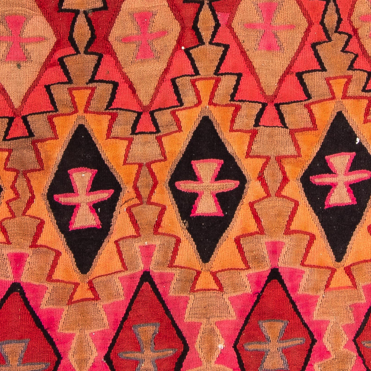 Tapis de couloir Tapis Kelim - Vieux - 308 x 145 cm - multicolore