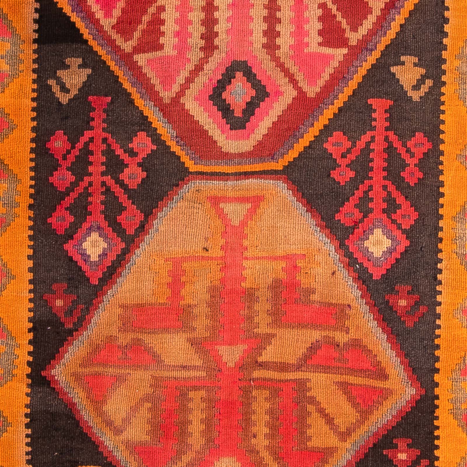 Tapis de couloir Tapis Kelim - Vieux - 355 x 142 cm - multicolore