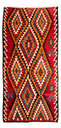 Tapis Kelim - Vieux - 320 x 162 cm - multicolore