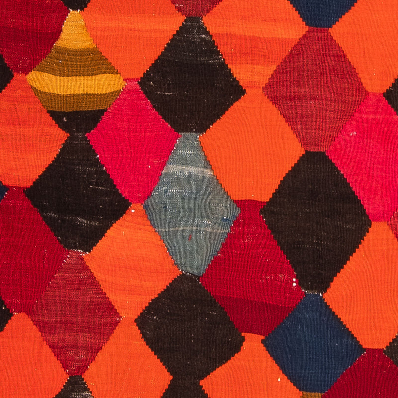 Tapis de couloir Tapis Kelim - Vieux - 320 x 145 cm - multicolore