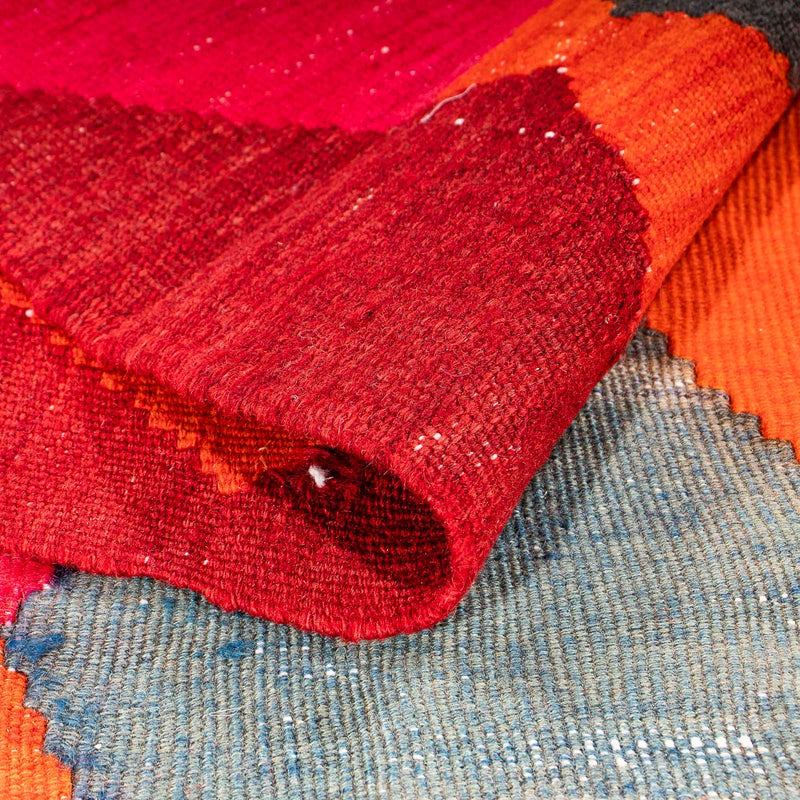 Tapis de couloir Tapis Kelim - Vieux - 320 x 145 cm - multicolore