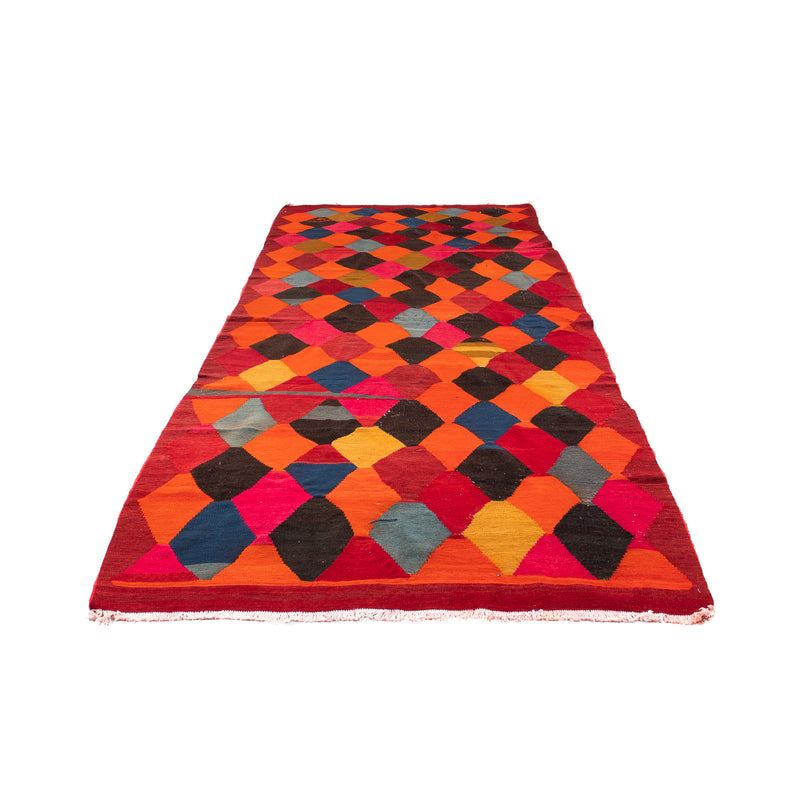 Tapis de couloir Tapis Kelim - Vieux - 320 x 145 cm - multicolore