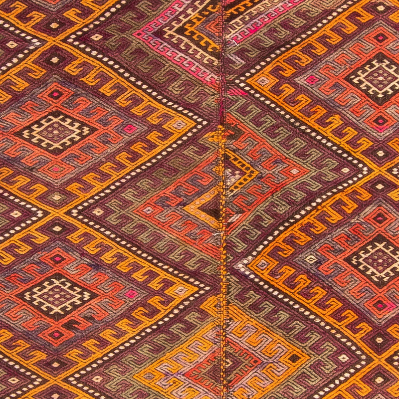 Tapis de couloir Tapis Kelim - Vieux - 370 x 140 cm - multicolore