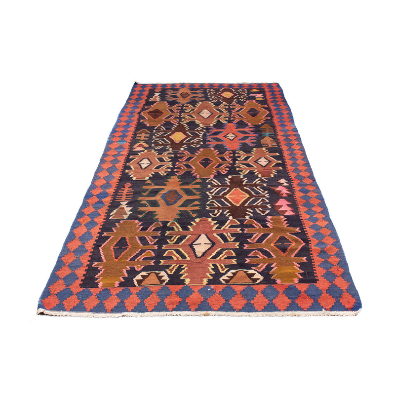 Tapis de couloir Tapis Kelim - Vieux - 300 x 135 cm - multicolore
