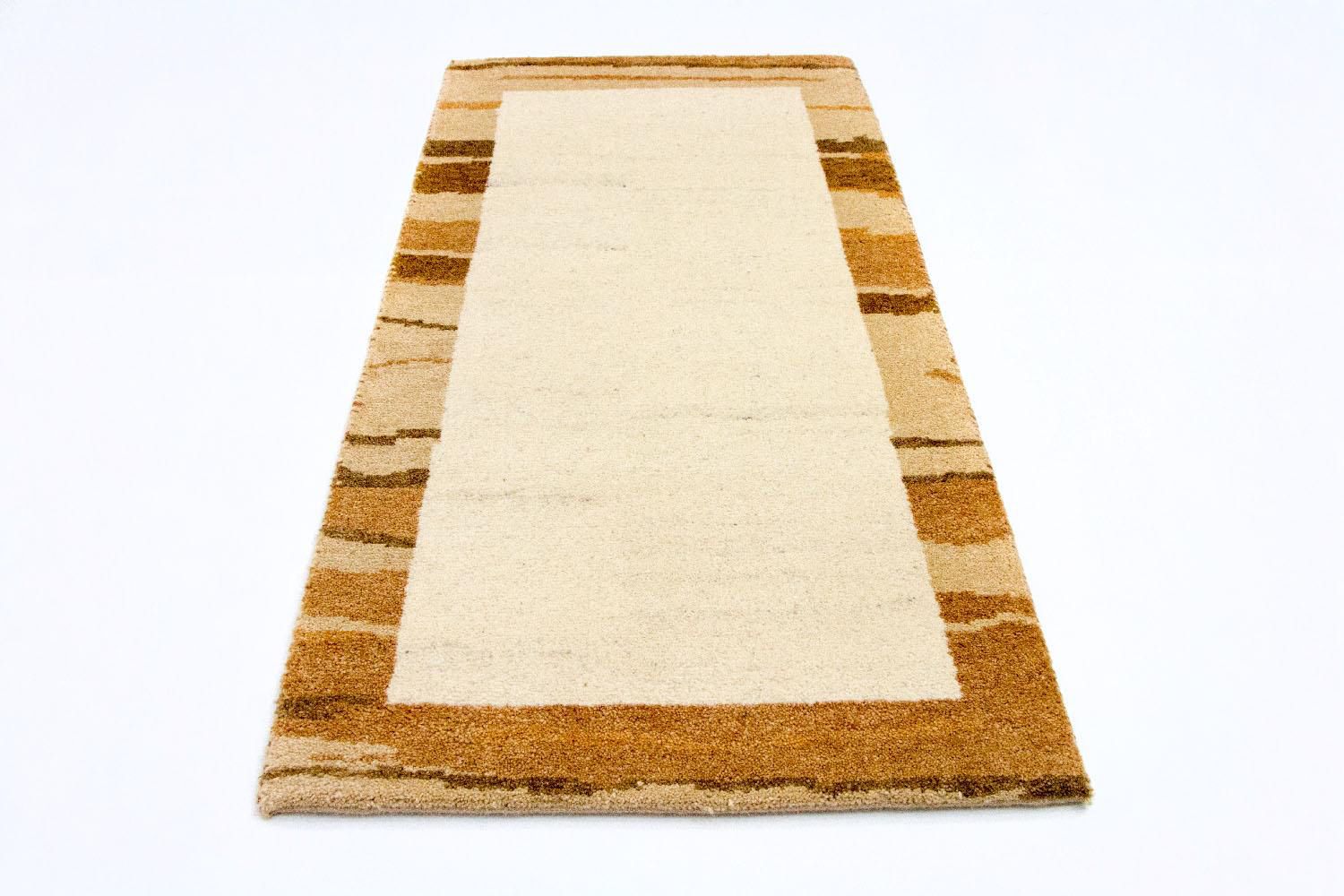 Tapis Gabbeh - Indus - 142 x 72 cm - beige