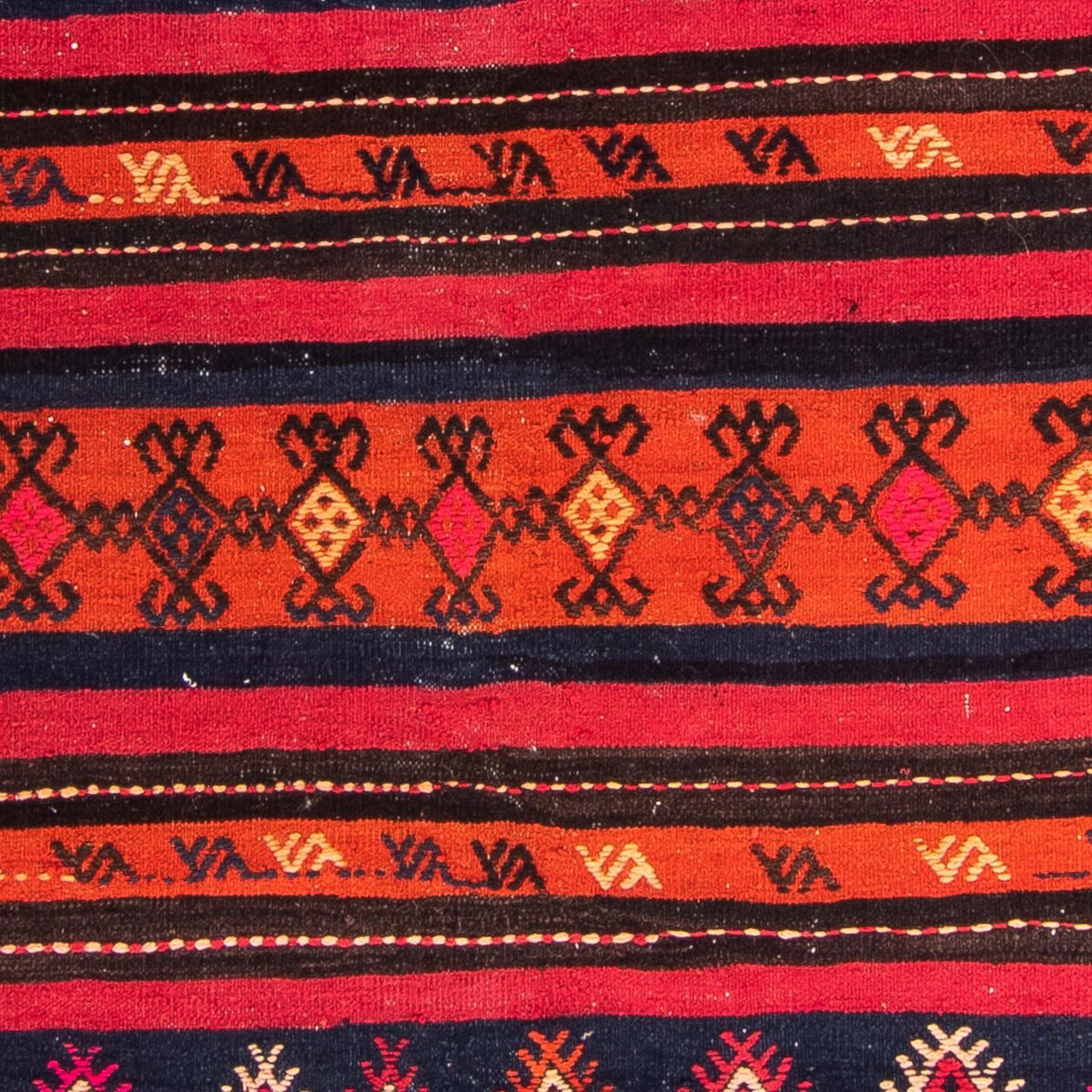 Tapis Kelim - Vieux - 200 x 155 cm - multicolore