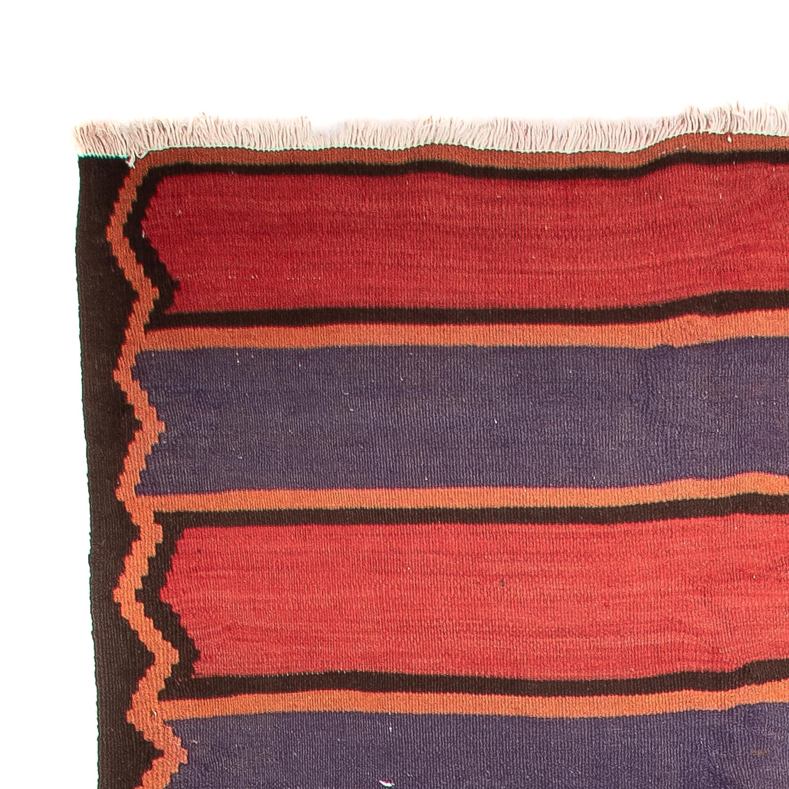 Tapis de couloir Tapis Kelim - Vieux - 385 x 155 cm - marron