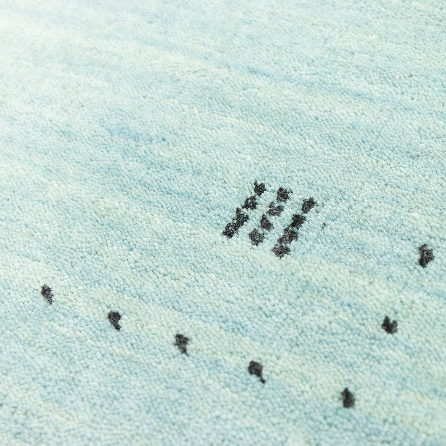 Tapis Gabbeh - Softy - 142 x 73 cm - bleu clair