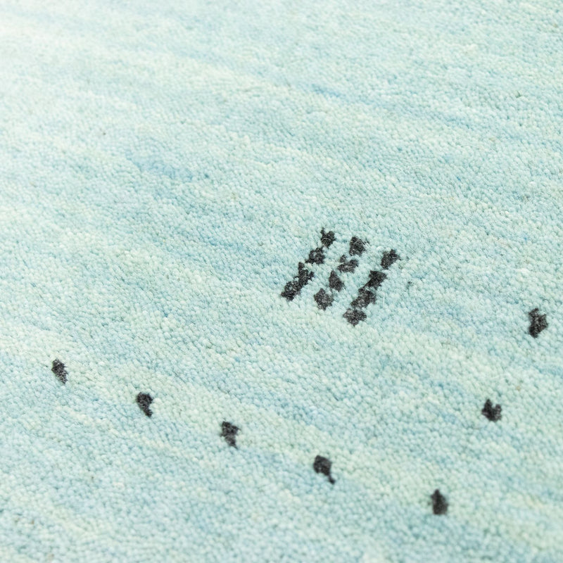 Tapis Gabbeh - Softy - 142 x 73 cm - bleu clair
