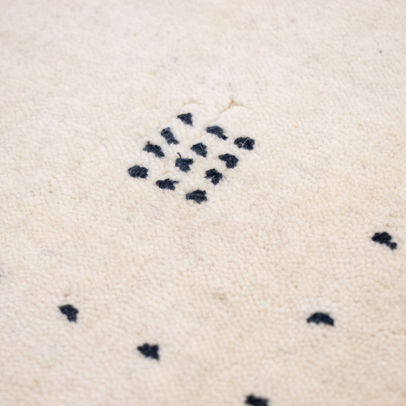 Tapis Gabbeh - Softy - 90 x 60 cm - blanc naturel