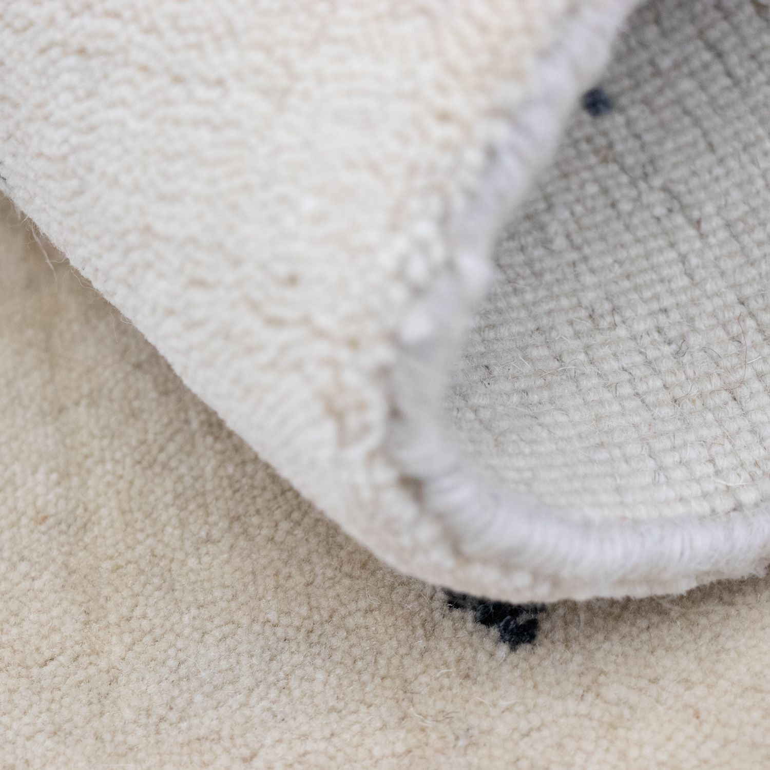 Tapis Gabbeh - Softy - 90 x 60 cm - blanc naturel