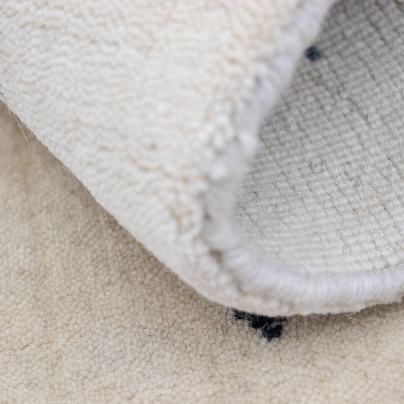 Tapis Gabbeh - Softy - 90 x 60 cm - blanc naturel