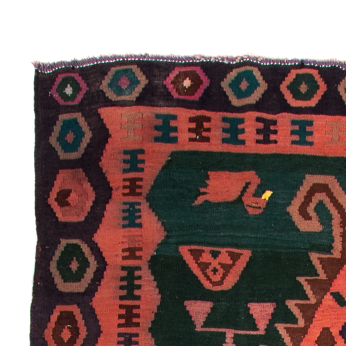 Kilim ancien Tapis 175x310cm