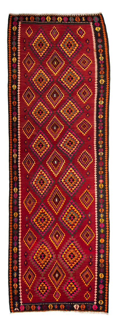 Kilim ancien Tapis 147x390cm