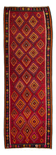 Kilim ancien Tapis 390x147cm