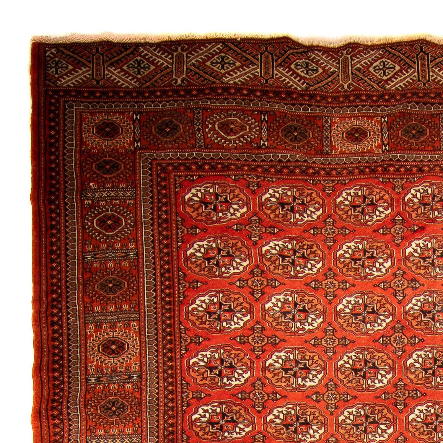 Tapis Turkaman - 333 x 260 cm - rouge foncé