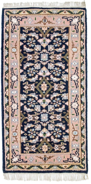 Tapis oriental - 160 x 90 cm - bleu