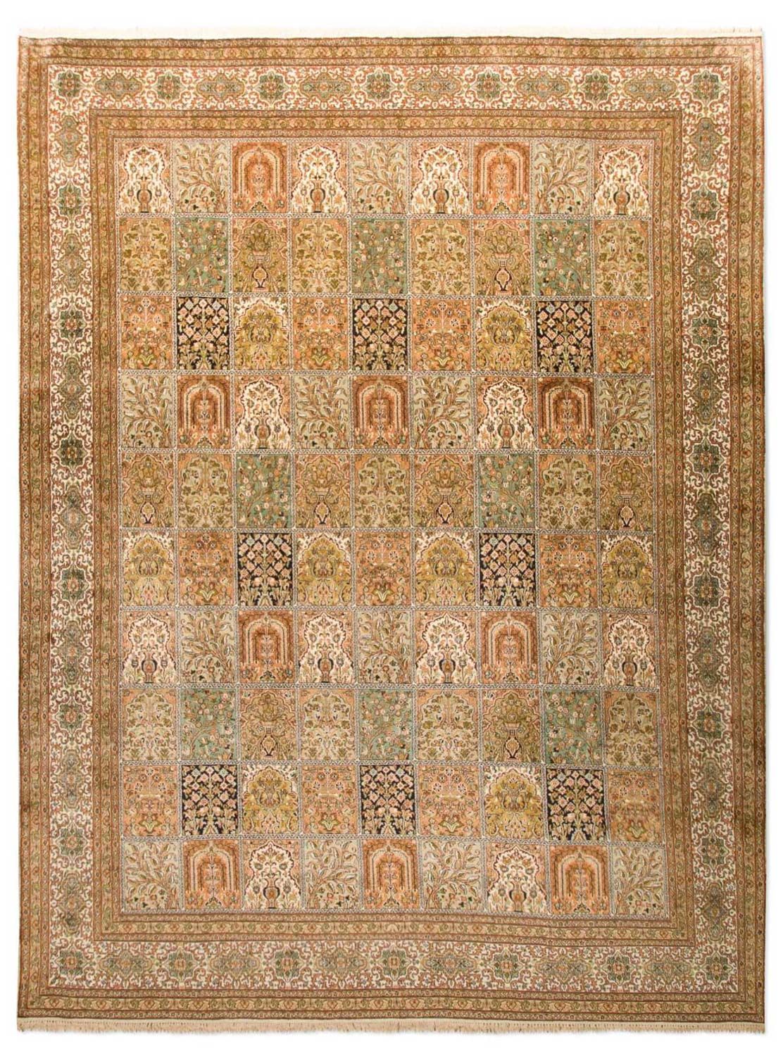 Tapis en soie - Soie du Cachemire - 328 x 240 cm - multicolore