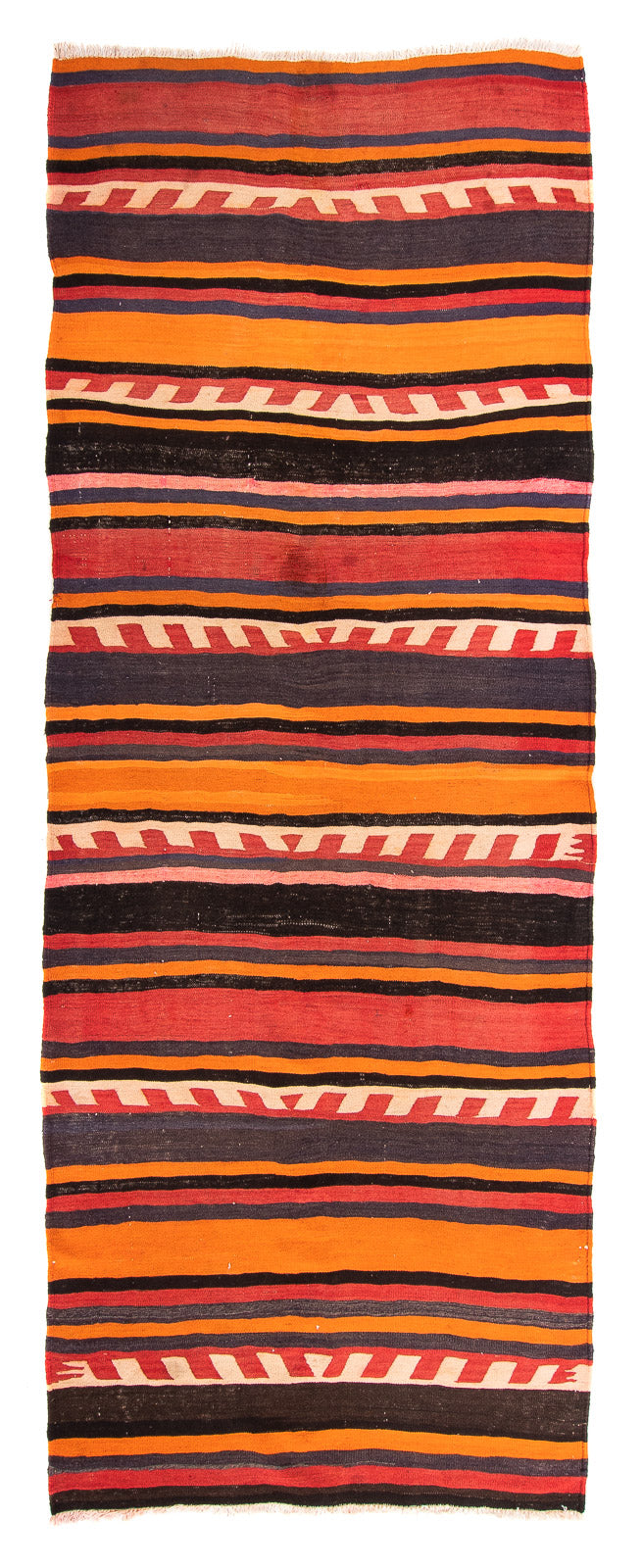 Tapis de couloir Tapis Kelim - Vieux - 295 x 120 cm - multicolore