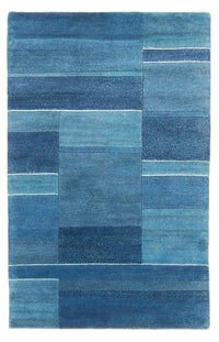 Tapis Népalais - 181 x 119 cm - bleu