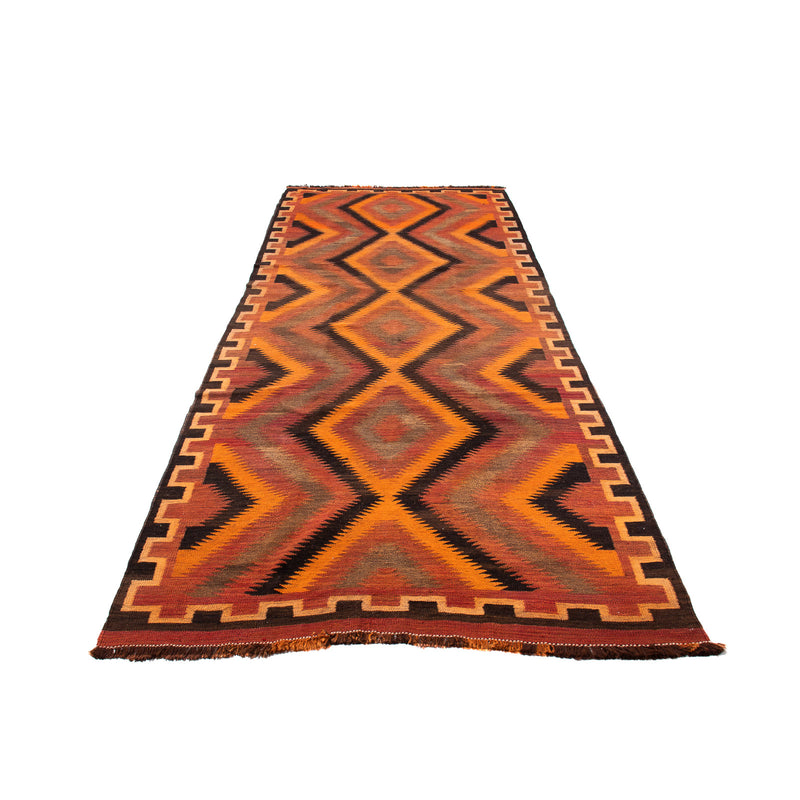 Tapis de couloir Tapis Kelim - Vieux - 320 x 140 cm - multicolore