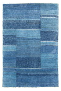 Tapis Népalais - 181 x 121 cm - bleu
