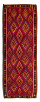 Kilim ancien Tapis 380x144cm