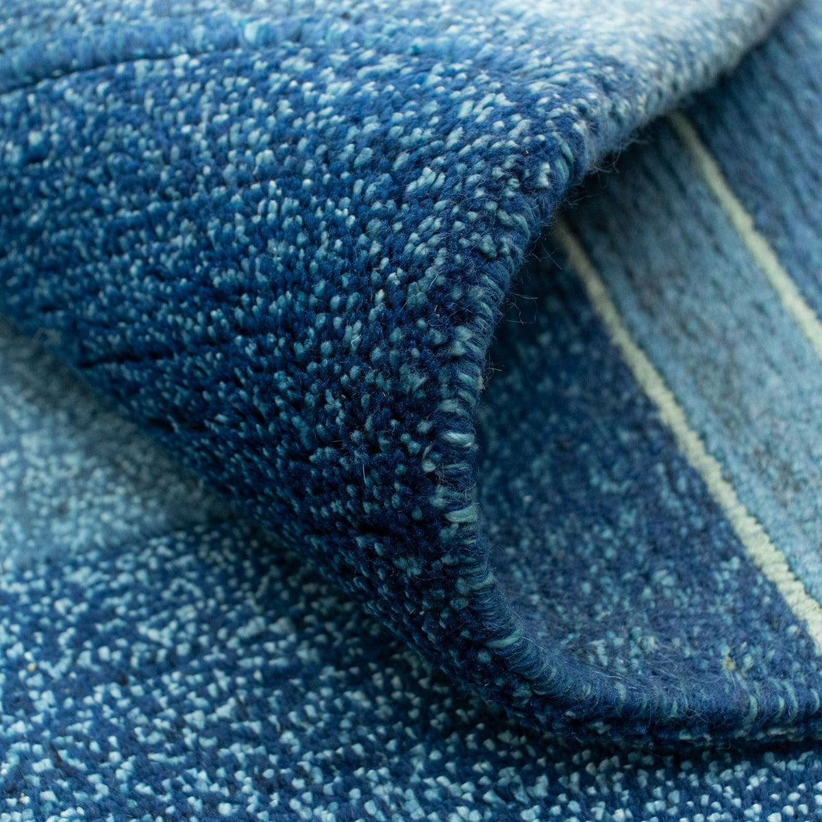 Tapis Népalais - 181 x 121 cm - bleu