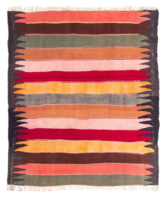 Tapis Kelim - Vieux - 160 x 130 cm - multicolore