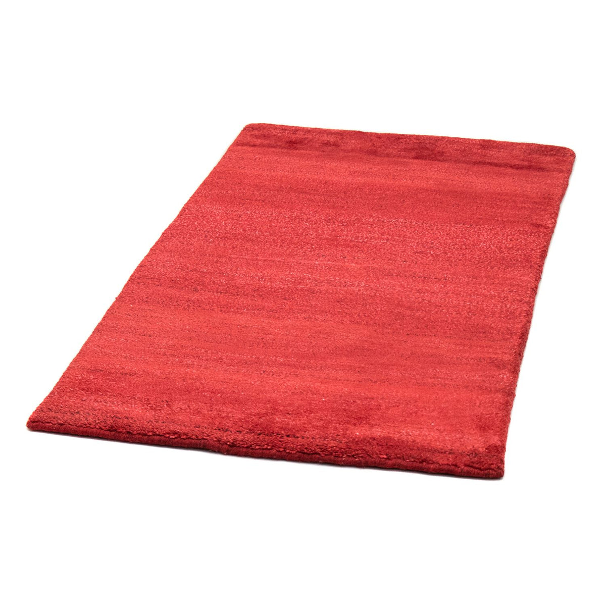 Tapis Népalais - 131 x 71 cm - rouge
