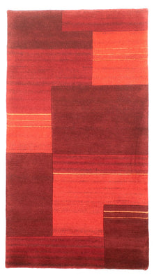 Tapis Népalais - 163 x 91 cm - rouge